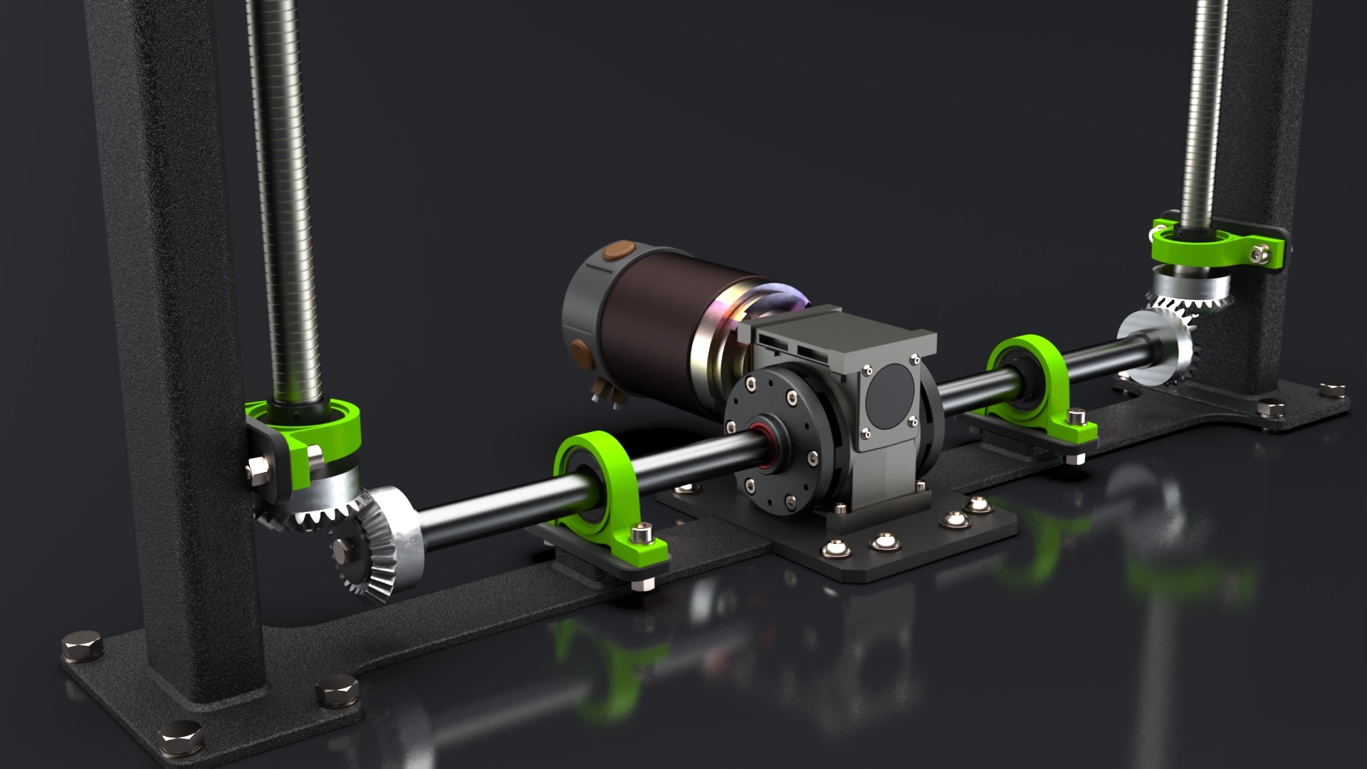 蜗轮箱齿轮电动机升降机sw21可编辑